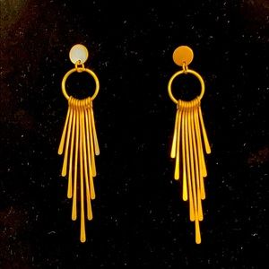 Gold earrings